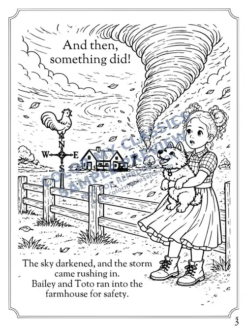 Sample coloring pages from The Land of Oz 2