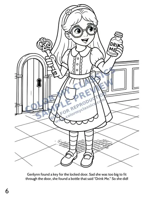 Sample coloring pages from Wonderland 4