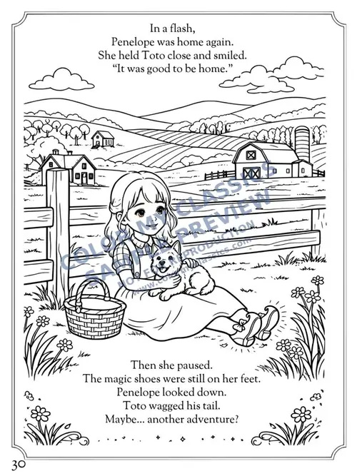 Sample coloring pages from The Land of Oz 6